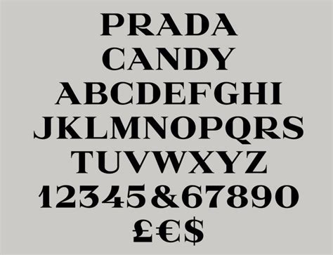 prada candy font generator|font similar to prada.